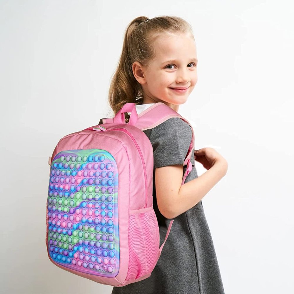New Pop School Backpack for Girls or Boys, Large Capacity Lightweight BackPack - Picture 3 of 8